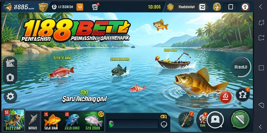 Screenshot 188BET menunjukkan aksi memancing yang mendebarkan dengan grafis menarik.