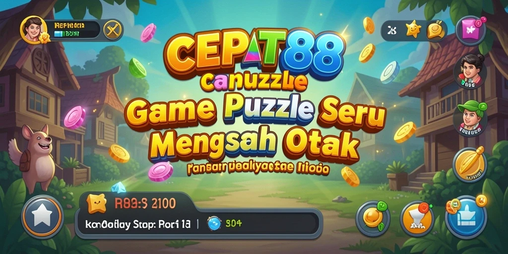 Tangkapan layar menunjukkan gameplay seru di CEPAT88 dengan berbagai puzzle.