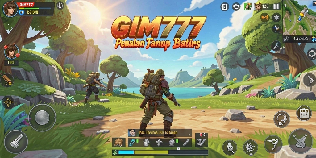 Tangkapan layar GIM777 yang menunjukkan petualangan seru di dunia terbuka.
