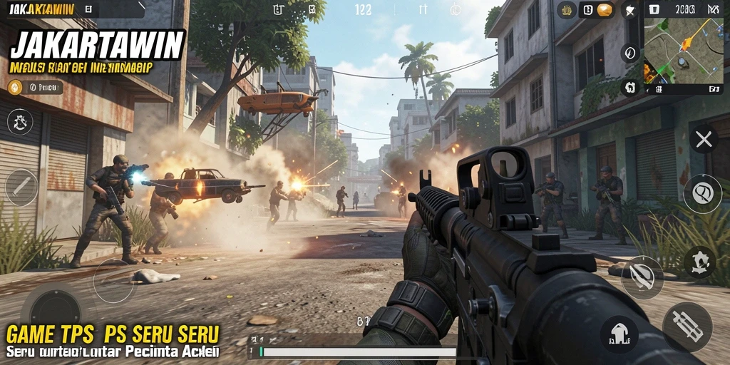 Gameplay JAKARTAWIN yang intens dan penuh aksi.