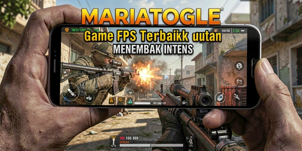 Screenshot gameplay MARIATOGEL dengan aksi tembak-menembak yang seru.