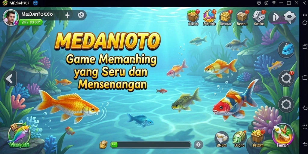 Gameplay menarik dari MEDANTOTO dengan aksi memancing yang seru.