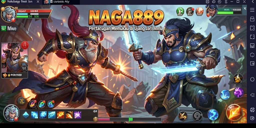 Gameplay NAGA889 yang mendebarkan dengan pertarungan intens.
